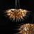 Stillux Medea Amber Handmade Glass Chandelier 3D model small image 1