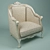 Graffiti-inspired Piermaria Etro Chair 3D model small image 1