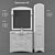 Britannica 90 - Modern Bathroom Vanity Set 3D model small image 1