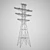 Energetic Power Lines 3D model small image 1