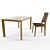Modern Dining Set 3D model small image 1