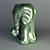  Whimsical Ceramic Elephant 3D model small image 2