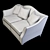 Elegant Duresta Manolo Sofa 3D model small image 4