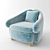 Elegant Verona Armchair - VR939 3D model small image 1