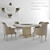 Daydream Dining Table 3D model small image 1