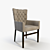 Luxury Velvet Chair 3D model small image 1