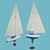 Wooden Toy Boat 3D model small image 1