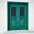 Elegant Exteriors: 1400mm Wide and 2199mm High Classic Door 3D model small image 1