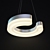 Sleek LED Tron Pendant Lights 3D model small image 2