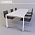 Expandable Table Set: Euromobil 3D model small image 1