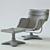 Modern Comfort: Armchair with Ottoman 3D model small image 2