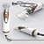 Sleek Philips Hairdryer 3D model small image 1