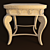 Gold Painted Table 3D model small image 1