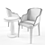 Poliform Grace & Anna: Stylish Chair and Table Set 3D model small image 2