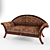Eleganza Velvet Sofa 3D model small image 1