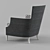 Sam Moore Nadia Upholstered Armchair 3D model small image 3