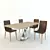 Sleek and Stylish Y-Leg Table 3D model small image 2