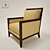 Luxury Armchair: A Rudin 636 3D model small image 1