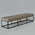 Eichholtz York Leather Bench 3D model small image 1