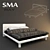 SMA RAY LED Lit Double Bed 3D model small image 1