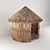 Cozy Retreat: Rustic Hovel Bed 3D model small image 1