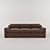 Sleek and Stylish Modern Sofa 3D model small image 1