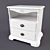 Modern Nightstand with Storage 3D model small image 1