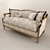 Elegant Classic Sofa 3D model small image 2