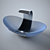 Sleek Mixer Basin for Modern Bath 3D model small image 1