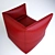 Set of 2 Armchairs 3D model small image 2