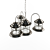 Elegant Caravela Chandelier 3D model small image 2