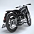 Retro Style IZH-49 Motorcycle 3D model small image 3