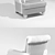 RoyBosh Classic Armchair: Elegant Comfort 3D model small image 2