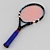 Sleek and Powerful Tennis Racquet 3D model small image 1