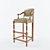 Elegant S385 Bar Stool 3D model small image 1