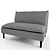 Elegant Maxwell Sofa by Eichholtz 3D model small image 1