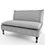 Elegant Maxwell Sofa by Eichholtz 3D model small image 3