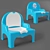 Dunya Plastik Kids Potty Seat 3D model small image 1