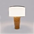 Sleek Orange Table Lamp 3D model small image 1