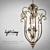 Elegant Nickel Chandelier: Isabelle 3D model small image 1
