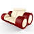 Italian Modern Sofa 3D model small image 1
