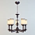Elegant York Factory Chandelier 3D model small image 1