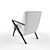 Italian Lounge Chairs: Contemporary Elegance 3D model small image 2