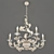 Elegant Artistic Iron Chandelier 3D model small image 1