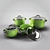 Colorful Cookware Set 3D model small image 1