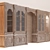 Versailles 15: Combined Oak Wardrobe 3D model small image 3