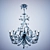 Elegant Crystal Chandelier 3D model small image 1