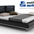 Kafka Bed: Genuine Leather, Stainless Steel, Free Moscow Delivery 3D model small image 1