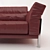 Italian Leather Sofa: Elegant and Versatile 3D model small image 2