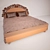 Floral Dreams Bed 3D model small image 1